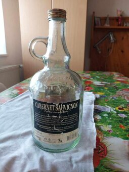 Sklenené fľaše s uškom 1 liter - 2