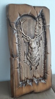 Drevený obraz Poľovnicke motivy 60×30cm.hr.3cm - 2