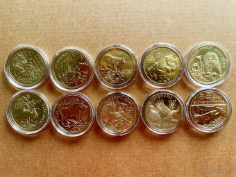PREDAJ - kolekcia 10 x 5 EURO zo série Fauna a flóra - 2