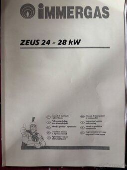 Predam za symbolicku cenu funkcny plynovy kotol IMMERGAS ZEU - 2