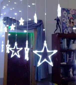 Vianočné osvetlenie girlanda z hviezd - 2