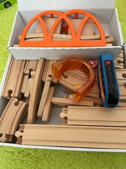 Drevená kolajnica + smart vláčik - 2