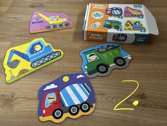 Drevené puzzle box Vozidlá(Small Foot) za 7EU - 2