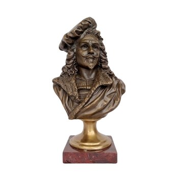 Bronzová busta Rembrandta podľa Carrier-Belleuse - 2