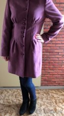 Dámsky fialový kabát - 2