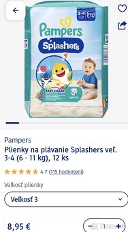 Pampers splashers, plienky na plávanie - 2