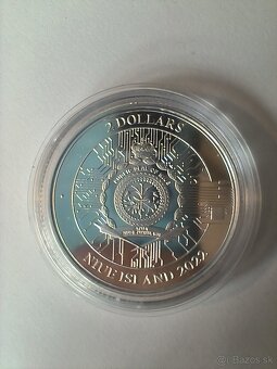 Strieborná minca 2 Dollar Niue Bit_Coin 2022 - 2