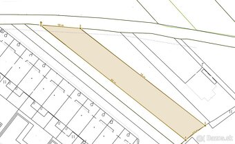Slnečný stavebný pozemok 884 m² - Mojš (cca 11m x 76m) - 2
