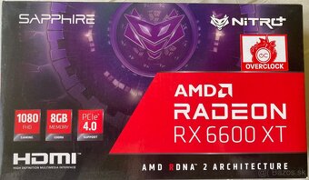 Sapphire Nitro+ AMD Radeon RX6600XT Gaming OC 8GB DDR6 - 2