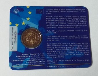 2 € 2015 Vlajka Európskej únie zberateľská karta - 2