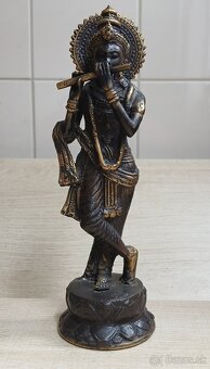 Ručne vyrobená sada troch bronzových Hindských božstiev - 2