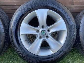 MOON Silber Orig.skoda Alu Disky 5x112 ET45 215 60 16 Letné - 2