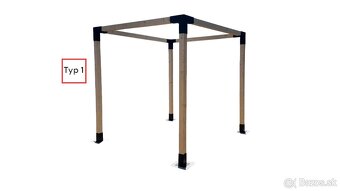 Kompletné sety pergol – trámové spojky + drevo - 2