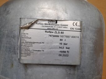 Tlakova nadoba na vodu 80l - 2