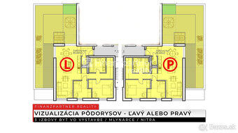 3 izbový byt 85 m² + terasa 76 m² v novom projekte, Nitra - 2