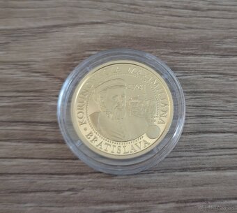 Zlatá zberateľská minca 100 € Korunovacia Maximiliana 2013 - 2
