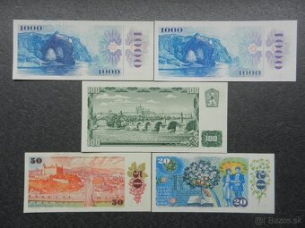 Československé UNC bankovky a iné - 2