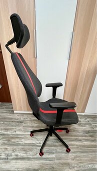 IKEA GRUPPSPEL Hráčska stolička, Gunnared čierna/sivá - 2