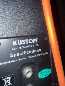 Gitarový reprobox Kustom 4x12 - 2