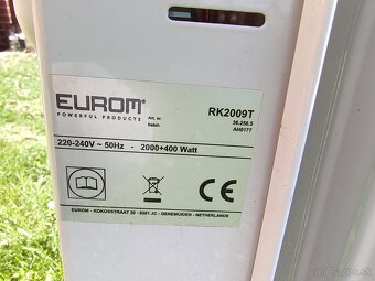 Prenosny elektricky radiator 2000+400W - 2