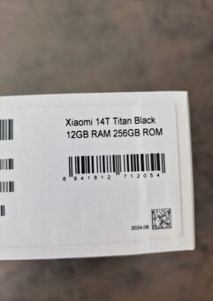 Nový Xiaomi 14T 12GB/256GB, Titan Black - 2