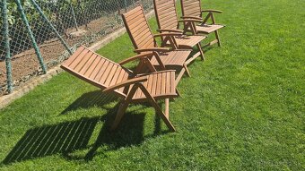 Zahradne polohovatelne stolicky - 4ks - 2