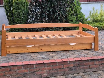 Predam postel 100x210 borovica s rostom a uloznym - 2