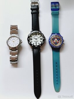 3 ks panske hodinky vložene nove baterie a funkčne - 2