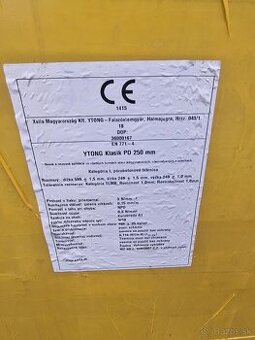 Predám 2ks palety ytong 250 - 2