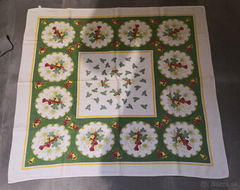 Staré vianočné obrusy 12ks - 2