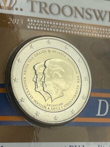 Holandsko 2013  pamätna 2€ minca v BU karte (coincard - 2