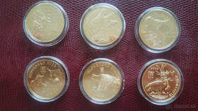 Fauna a flóra - 5 € komplet emitovaných mincí - 2