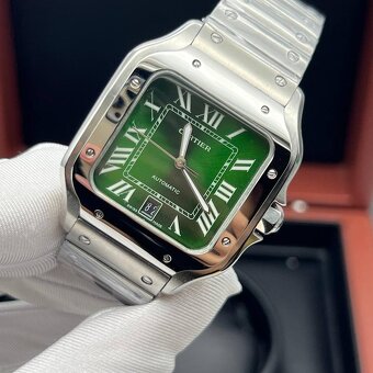 Hodinky Cartier Santos de Cartier s automatickým mechanizmom - 2