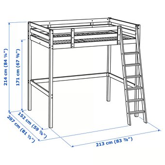 Poschodová posteľ STORÅ biela - 2
