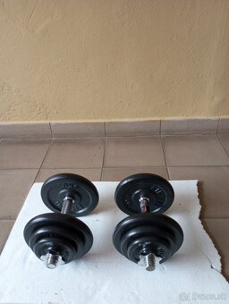 Liatinové nakladacie jednorúčky LIFEFIT 2x20kg - ČISTO NOVÉ - 2