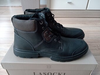 Lasocki Zimné kožené pánske topánky 43 - 2
