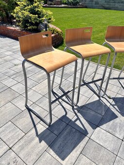 Barové stoličky s operadlom - 2