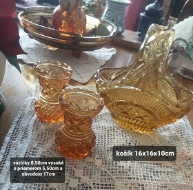 Predaj mix z liateho skla medovej farby - 2