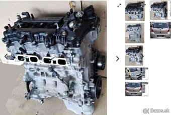Toyota Yaris 1.33 VVTI 2010 predám MOTOR 1NR-FE, DVERE, RIAD - 2