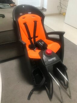 Detská sedačka na bicykel HAMAX + SCOTT prilba - 2