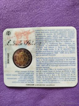 2 euro minca Slovensko 2015 Štúr coincard - 2