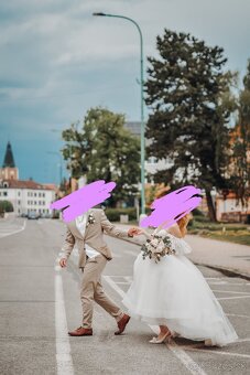Predám nádherné svadobné šaty veľ. XS-M - 2