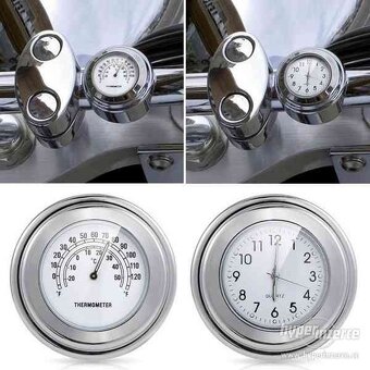 Hodiny plus teplomer na moto - 2