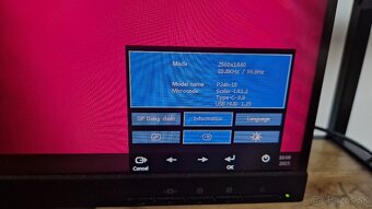 Predám 2K QHD LED monitor Lenovo ThinkVision P24h-10 - 2