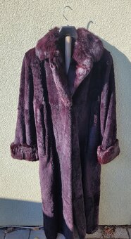 Predám krásny dlhý kožuch - strihaný farbenýkrálik - 2