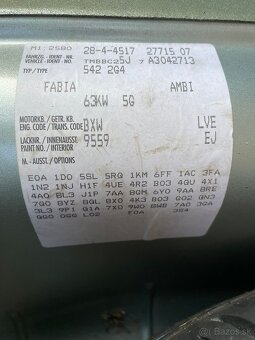 Škoda fabia 2007 bxw lve - 2