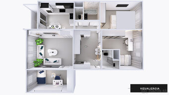 Na predaj 4 izb. byt, 89 m², VETERNICOVÁ + Garážové státie - 2