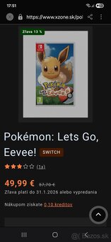 Nintendo Switch  hra Pokemon lets go eevee - 2