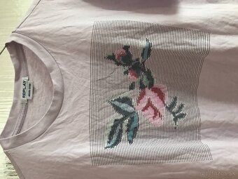 REPLAY originál lila damske tricko M/L - 2