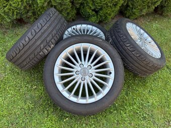 Letny komplet R17 5x112 OEM Audi A4 + 225/50 R17 Orium leto - 2